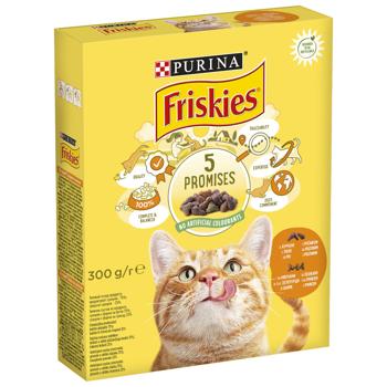 Friskies Dry Feed with Chicken and Vegetables for Adult Cats 300g - buy, prices for Ideal - photo 1
