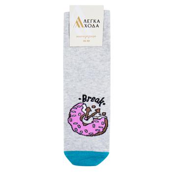 Lehka Khoda Women's Silver Melange Socks 23-25s - buy, prices for Za Raz - photo 1