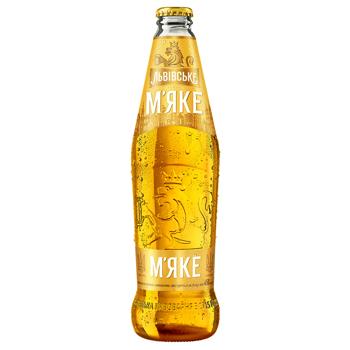 Lvivske Soft Light Filtered Beer 4.2% 0.45l - buy, prices for MegaMarket - photo 1