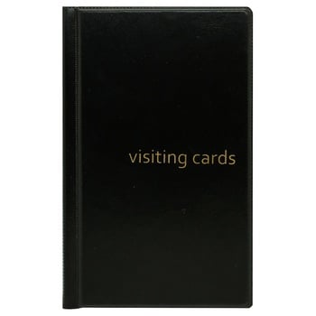 Panta Plast Black Visiting Cards for 60 Business Cards