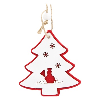 Украшение Столяр ёлка 8.5х8.5см - купить, цены на ULTRAMARKET - фото 1