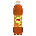 Холодний чорний чай Lipton зі смаком персику 1л