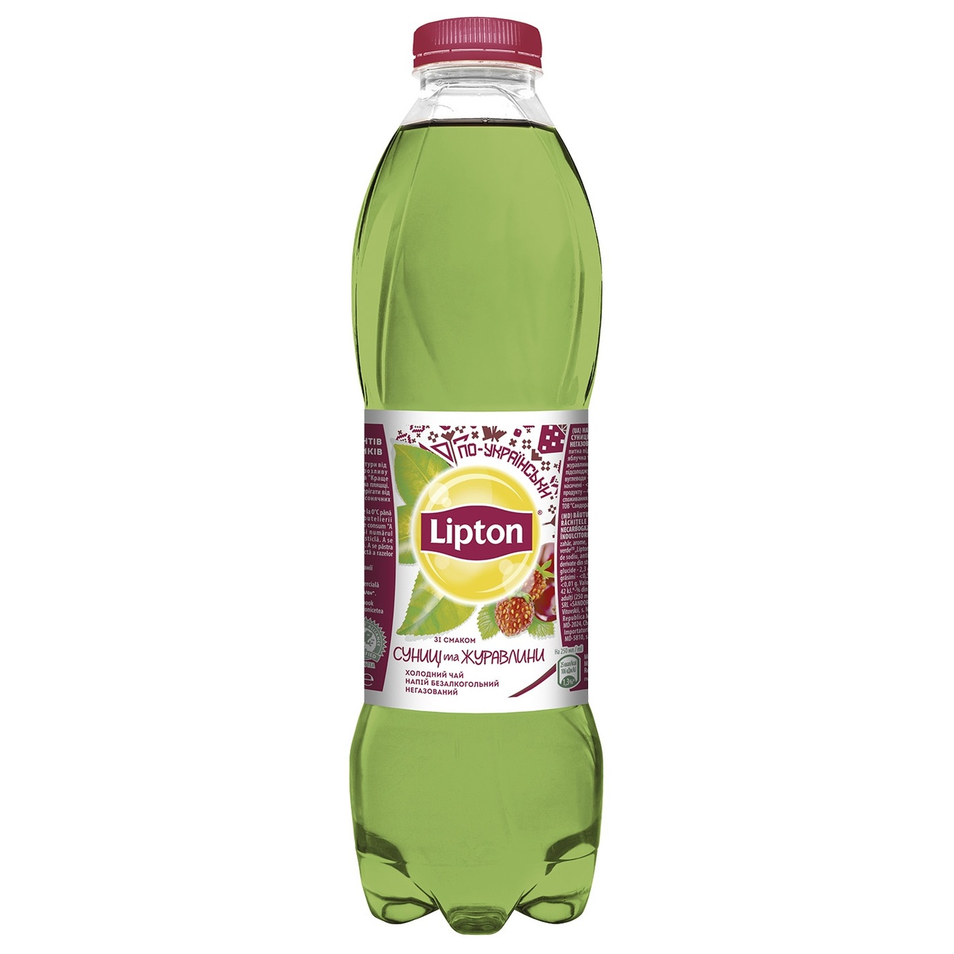 

Чай зеленый холодный Lipton Земляника и клюква 1л