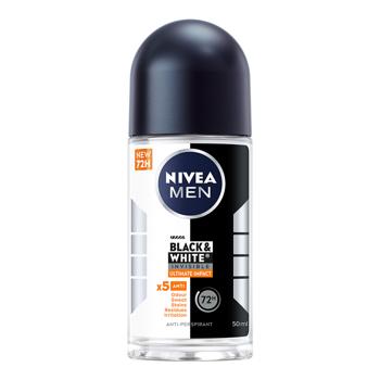 Антиперспирант шариковый Nivea Men Черное и Белое Невидимый Ultimate Impact 50мл - купить, цены на КОСМОС - фото 1
