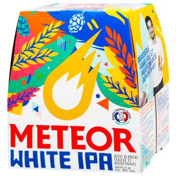 Пиво Meteor White IPA Pack светлое нефильтрованное 5% 6шт*250мл