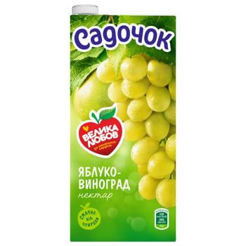 Нектар Садочок виноград-яблуко зелене 0,95л - купити, ціни на Auchan - фото 3