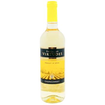 Finca Las Virtudes Chardonnay Dry White Wine 11,5% 0.75l - buy, prices for Chudo Market - photo 1
