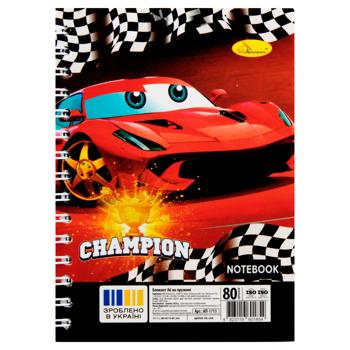 Блокнот Апельсин А6 на пружине 80 листов в ассортименте - купить, цены на ЕКО Маркет - фото 4