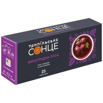 Trypilske Sontse Grapevine Flower Tea with Hibiscus and Fruit 1.5g*25pcs - buy, prices for - photo 3