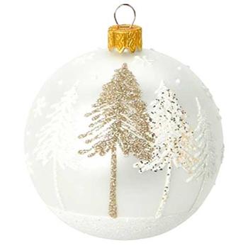 Куля ялинкова Дерево 8см в асортименті