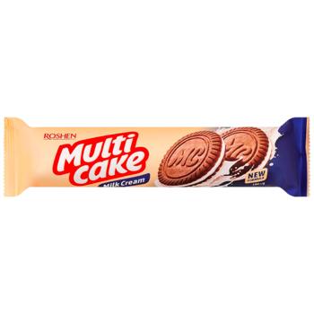 Печенье Roshen Multicake с молочно-кремовой начинкой 180г - купить, цены на Чудо Маркет - фото 1