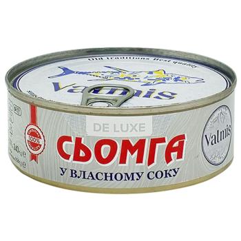 Valmis De Luxe Salmon in Own Juice 240g - buy, prices for Chudo Market - photo 1