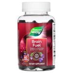 Поддержка памяти и концентрации, Brain Fuel, Nature's Way, вкус винограда, 60 жевательных конфет