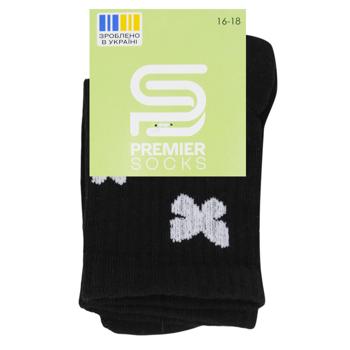 Шкарпетки дитячі Premier Socks Метелики високі р.16-22 чорний