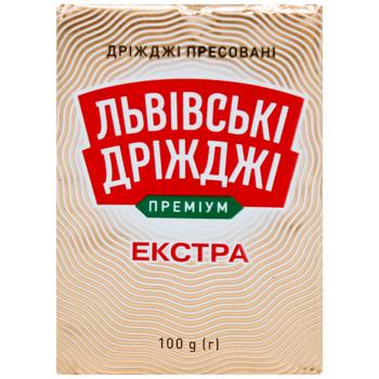 Lvivski Drizhdzhi Extra Pressed Yeast 100g - buy, prices for COSMOS - photo 2