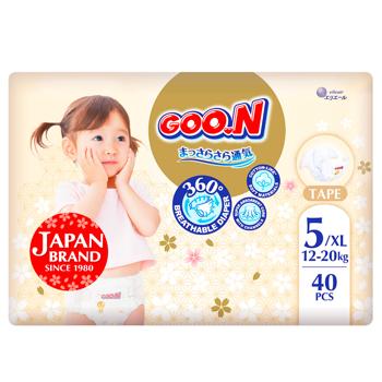 Goo.N Premium Soft Diapers 5 12-20kg 40pcs