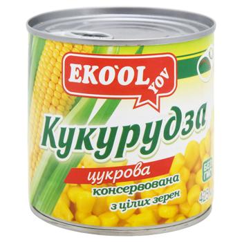 Кукурудза Ekool цукрова консервована  340г - купити, ціни на Торба - фото 1