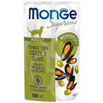 Корм вологий Monge Supreme з тунцем, мідіями та оливками для котів 80г