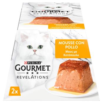 Gourmet Revelations Mousse with Chicken and Gravy Wet Food for Adult Cats 57g x 2pcs - buy, prices for MasterZoo - photo 2