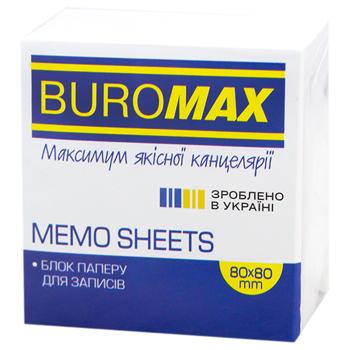 Блок бумаги для заметок Buromax белый 80х80х30мм - купить, цены на - фото 3