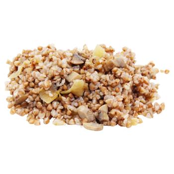 Каша гречневая с грибами и луком - купить, цены на КОСМОС - фото 1