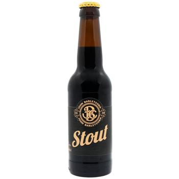 Пиво John Barleycorn Stout темное нефильтрованное 5% 0,33л