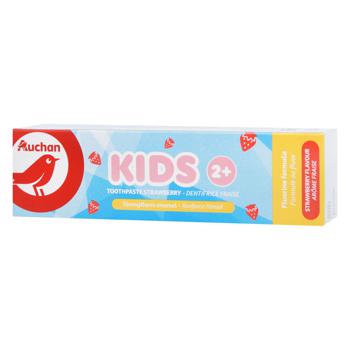 Auchan Toothpaste for Children from 2 years with Strawberry Flavor 50ml - buy, prices for Auchan - photo 1