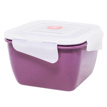 Fiesta Universal Square Violet Transparent Food Container 0.9l - buy, prices for NOVUS - photo 2