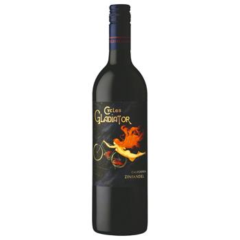 Вино Cycles Gladiator California Zinfandel красное сухое 14,5% 0,75л - купить, цены на МегаМаркет - фото 1