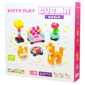 Деревянный конструктор Cubika World Кошкин дом - купить, цены на МегаМаркет - фото 2