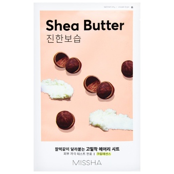 Missha Airy Fit Shea Butter Tissue Face Mask 19g - buy, prices for METRO - photo 1