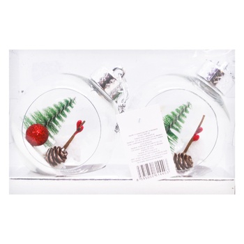 Прикраса Столяр Куля з декором 8см - купити, ціни на МегаМаркет - фото 2