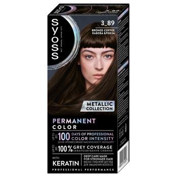 Syoss 3-89 Bronze Coffee Cream Hair Dye 115ml - buy, prices for Ideal - photo 1