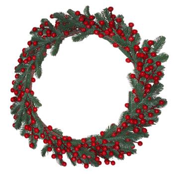 Coniferous Wreath with Berries 40cm - buy, prices for Tavria V - photo 1