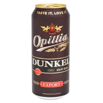 Opillia Export Dunkel Dark Beer 4.8% 0.5l - buy, prices for NOVUS - photo 1
