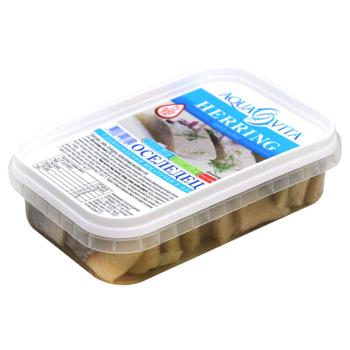 Сельдь Aquavita слабосоленая филе-кусочки 300г