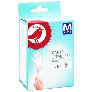 Auchan Household Disposable Gloves Size M 10pcs - buy, prices for Auchan - photo 2