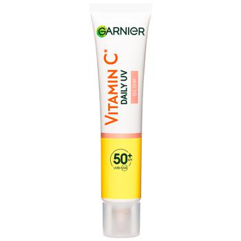 Сонцезахисний денний флюїд Garnier Skin Naturals з вітаміном С SPF50+ 50мл - купити, ціни на Auchan - фото 2