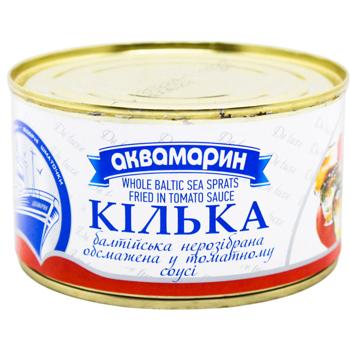 Килька Аквамарин Балтийская в томатном соусе 230г - купить, цены на КОСМОС - фото 1