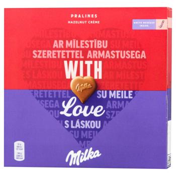 Конфеты из молочного шоколада Milka ореховая начинка 110г - купить, цены на Идеал - фото 1