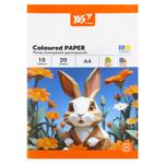 Yes Orange Line Double-Sided Coloured Paper А4 10 colours 20 sheets