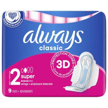 Always Classic Maxi Single Sanitary Pads 9pcs