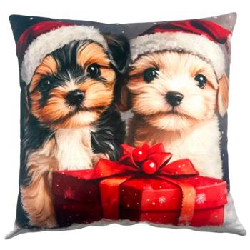 Pet Fun декоративна подушка для собак та власників 45х45 см - різнокольоровий - купить, цены на MasterZoo - фото 1