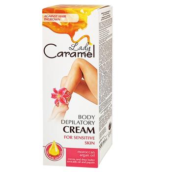 Lady Caramel Depilatory Cream for Sensitive Skin 100ml