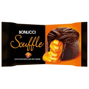 Пирожное Bonucci Souffle с карамелью 45г - купить, цены на Чудо Маркет - фото 1