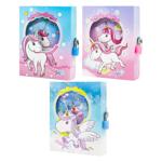 Unicorn Notebook with Lock 13*16cm 50 sheets