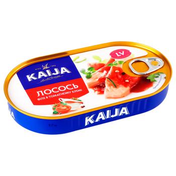 Лосось Kaija филе в томатном креме 170г - купить, цены на Auchan - фото 3