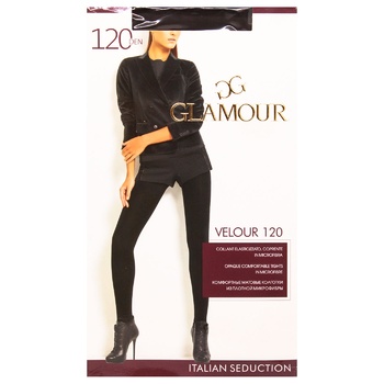 Колготы женские Glamour Velour 120ден р.2 chocolate - купить, цены на - фото 1