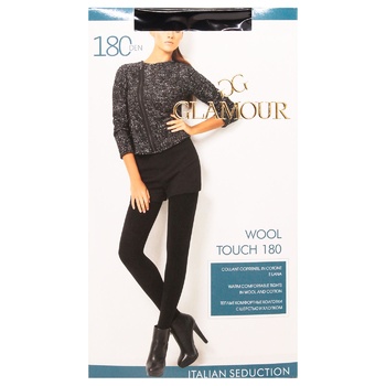 Колготи жіночі Glamour Wool Touch 180ден р.4 nero - купити, ціни на - фото 1