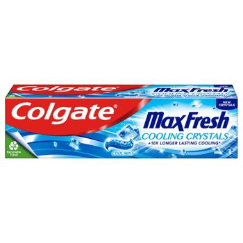 Зубна паста Colgate Max Fresh Освіжаючі кристали 75мл - купити, ціни на Ідеал - фото 1